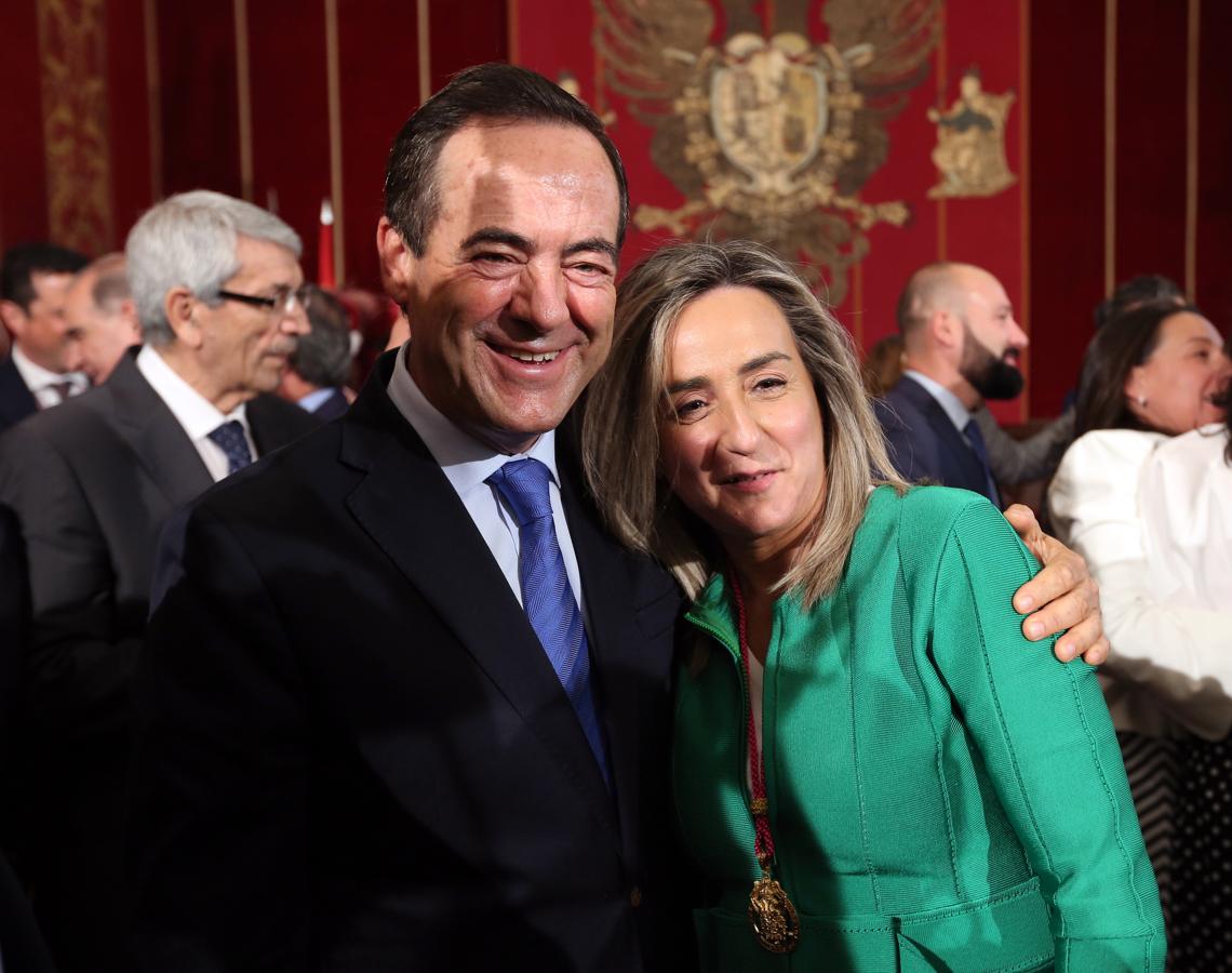 Tolón con José Bono. 