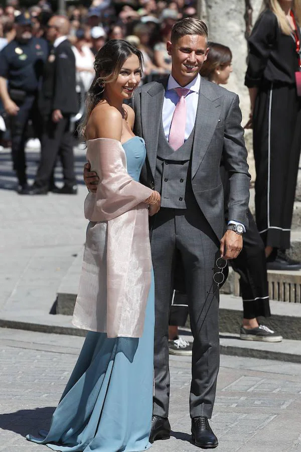 Marcos Llorente y su novia, Patricia Noarbe. 
