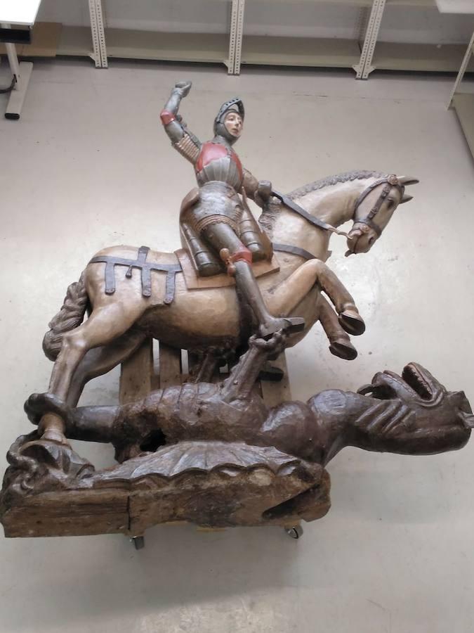 Así es la nueva imagen del San Jorge de Estella