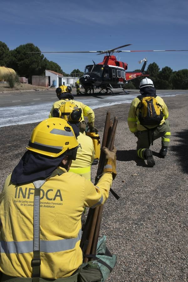 La preparación del Infoca de Córdoba, en imágenes