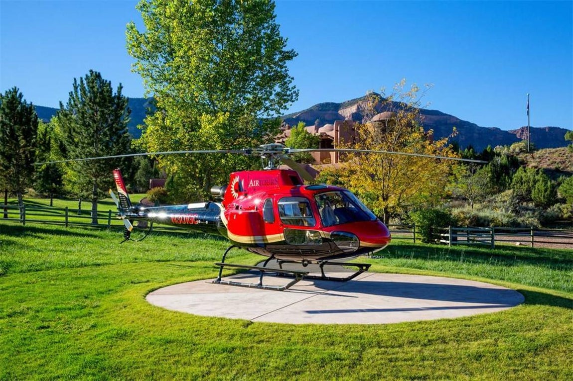 West Creek Ranch. El complejo cuenta con un helipuerto privado