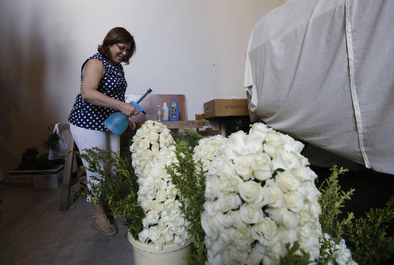 En imágenes, los preparativos de la procesión por el Año Jubilar del Sagrado Corazón