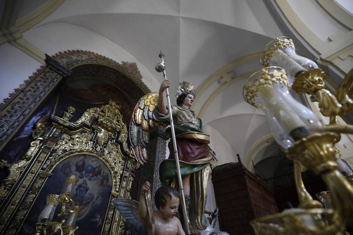 En imágenes, los preparativos de la procesión por el Año Jubilar del Sagrado Corazón