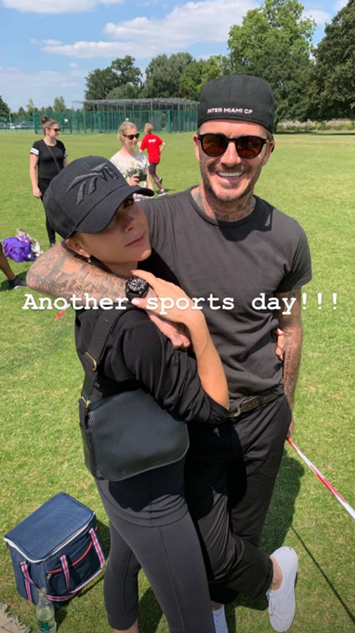 David y Victoria Beckham. Julio 2019