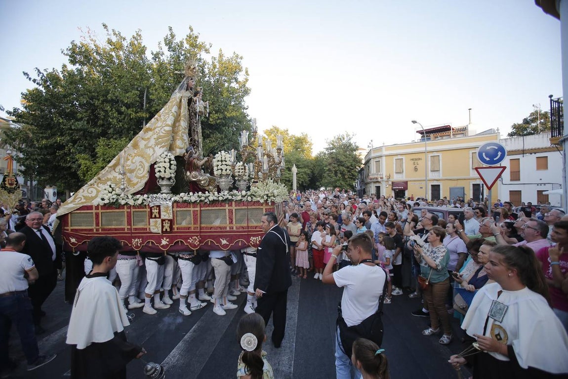 La procesión de la Virgen del Carmen de Puerta Nueva en Córdoba, en imágenes