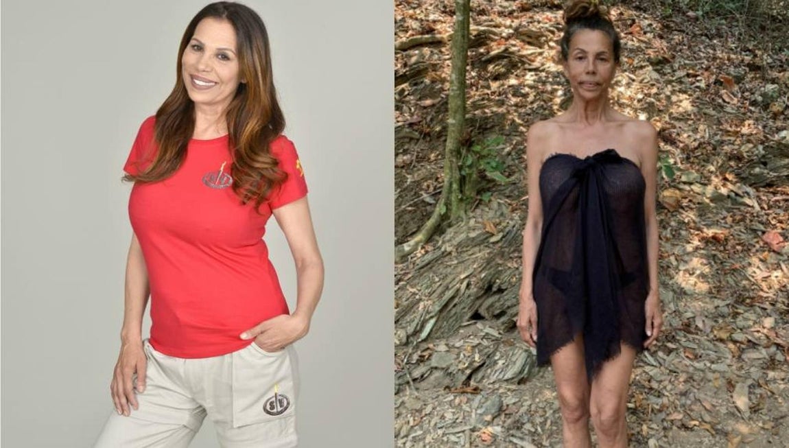 Toñi Salazar. La otra de las integrantes de Azúcar Moreno abandonó de la mano de su hermana. Por ello apenas se notan los estragos del hambre en su cuerpo. En su caso, al igual que en el de su hermana Encarna, el cuello y la cara es donde más se nota su estancia en «Supervivientes». Además, sus brazos empezaban a perder volumen de forma rápida.