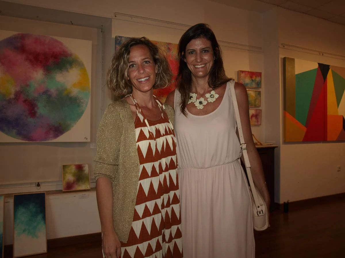 Las pintoras María Romero y Teresa Milans del Bosch. 
