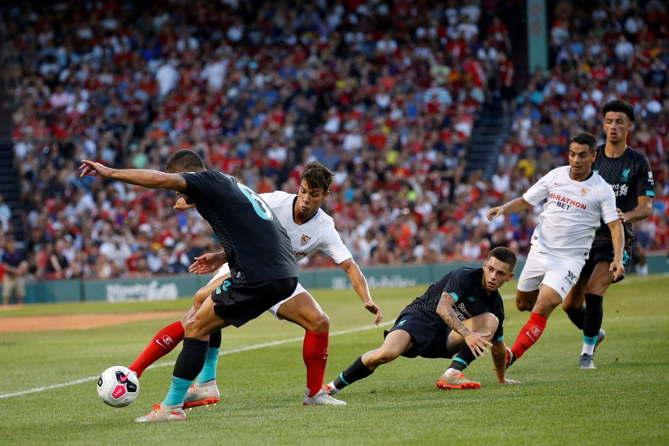 Las mejores imágenes del Liverpool - Sevilla FC en Boston