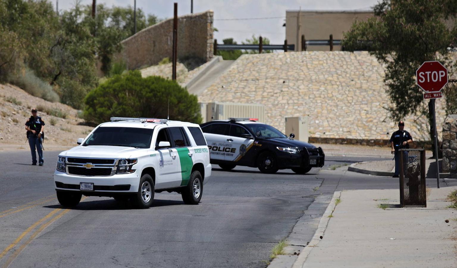 La Policía desplegó un fuerte dispositivo para evitar el acceso a la zona del tiroteo. 