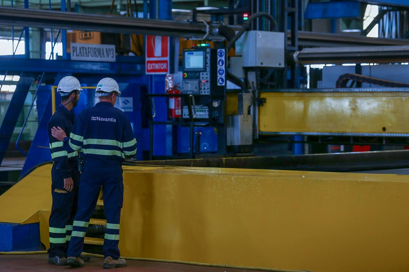 FOTOS: Corte de chapa en Navantia para Equinor Energy