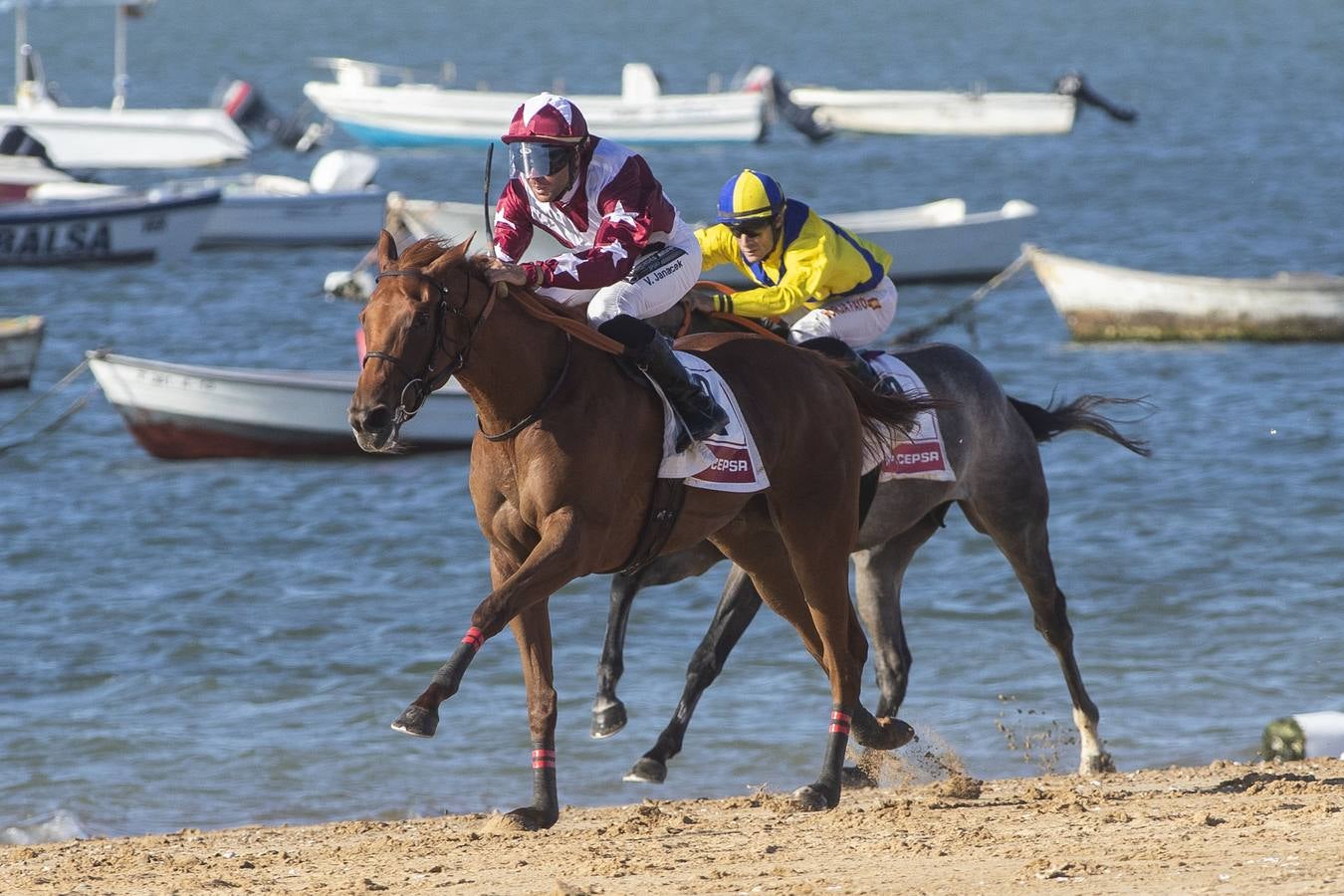 El segundo día de las carreras de Sanlúcar, en imágenes