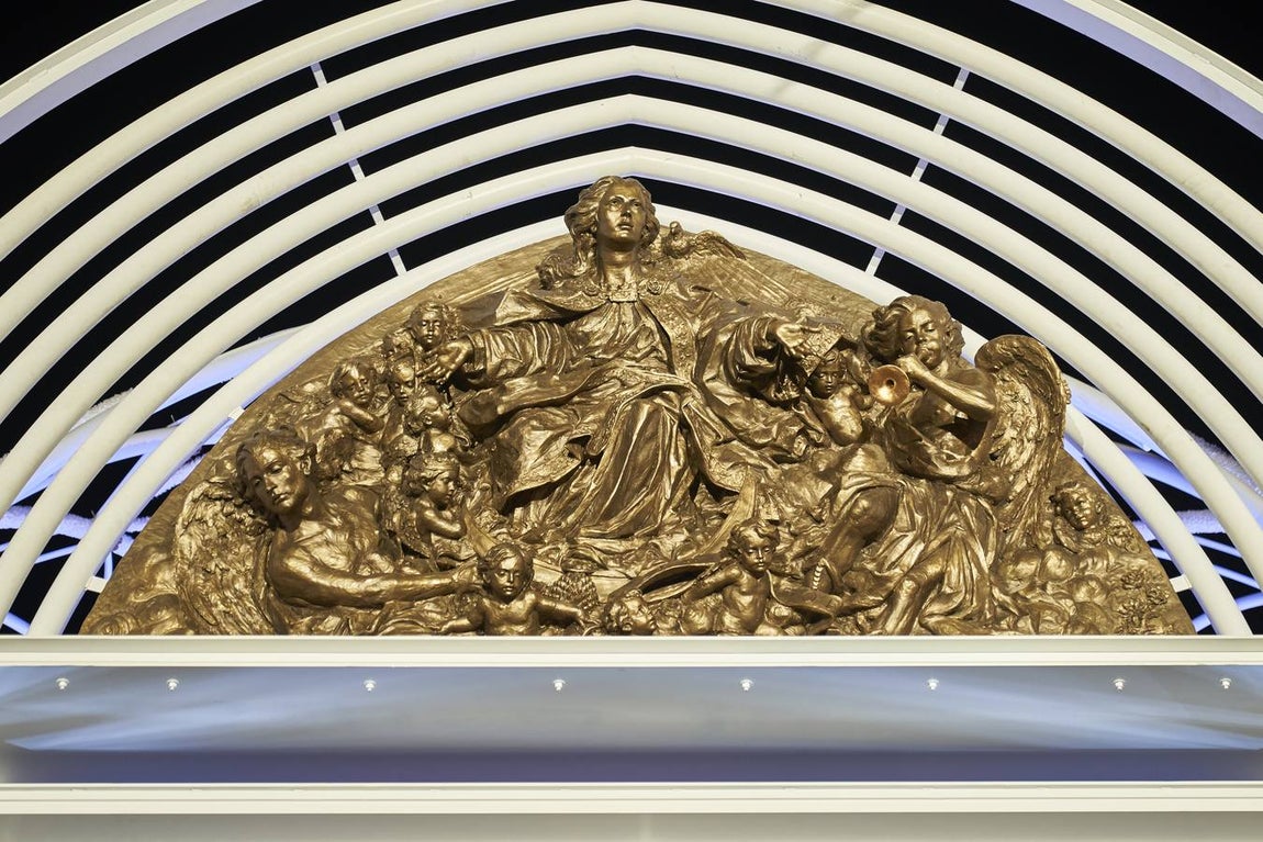 En imágenes, así es la catedral efímera de Almonte