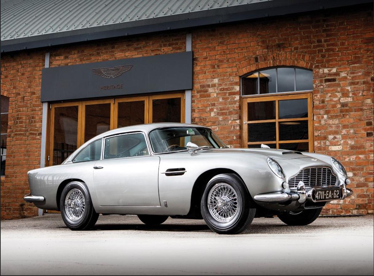 Aston Martin DB5 «Bond car». Por cuatro millones se puede adquirir el Aston Martin DB5 "Bond Car", comprado inicialmente por la productora E.On para el film de 1965 «Operación Trueno».