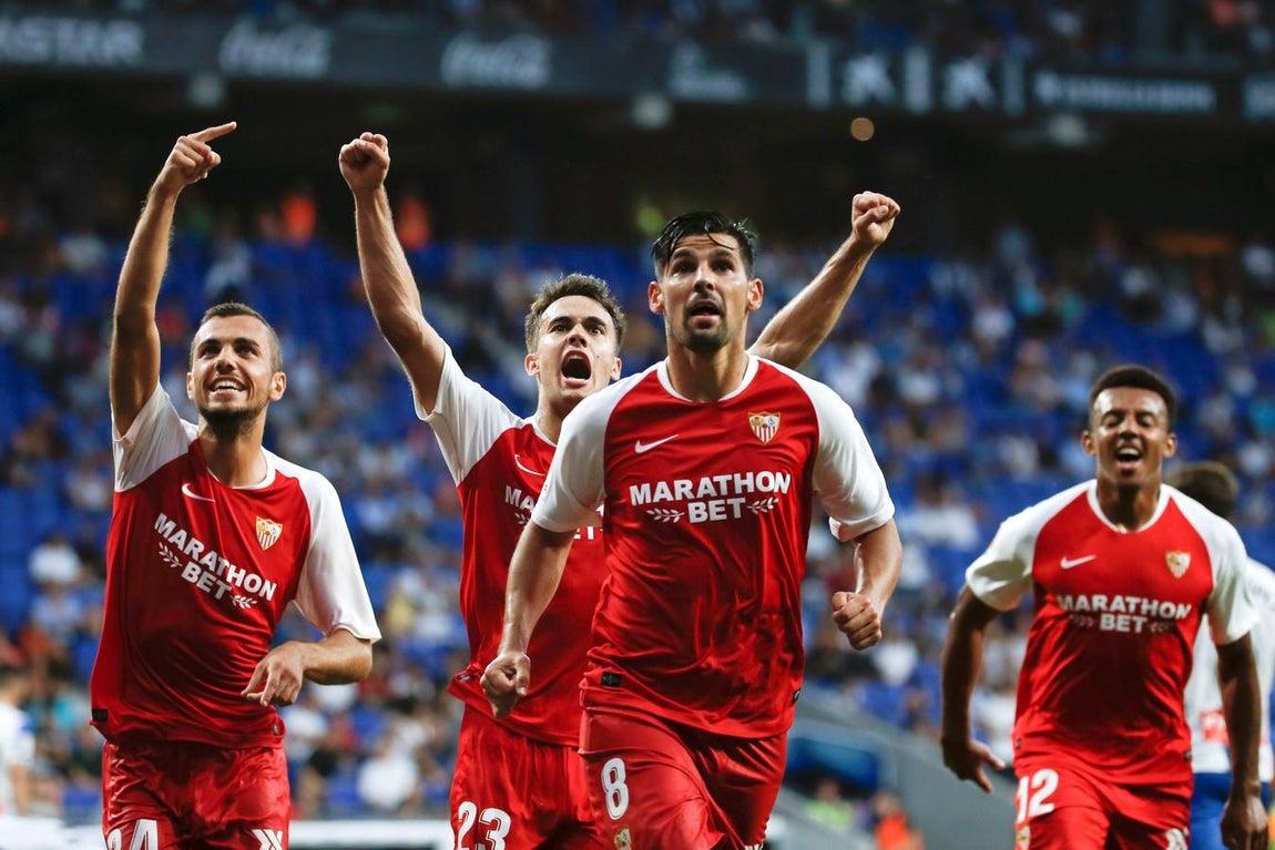 Las mejores imágenes del RCD Espanyol - Sevilla FC en la primera jornada de LaLiga Santander