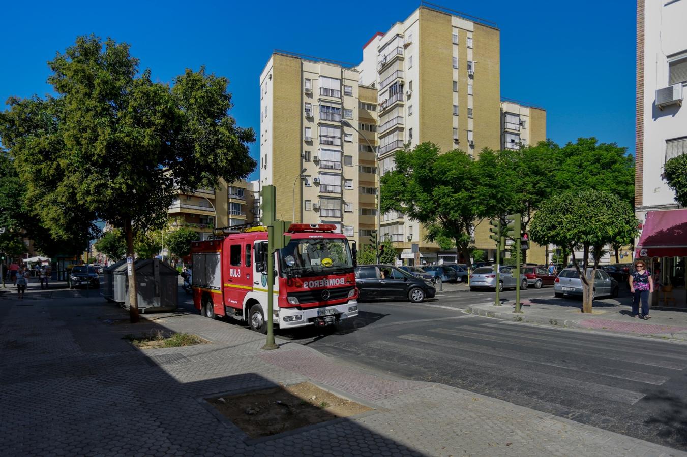 Las imágenes del incendio de la vivienda de la Macarena