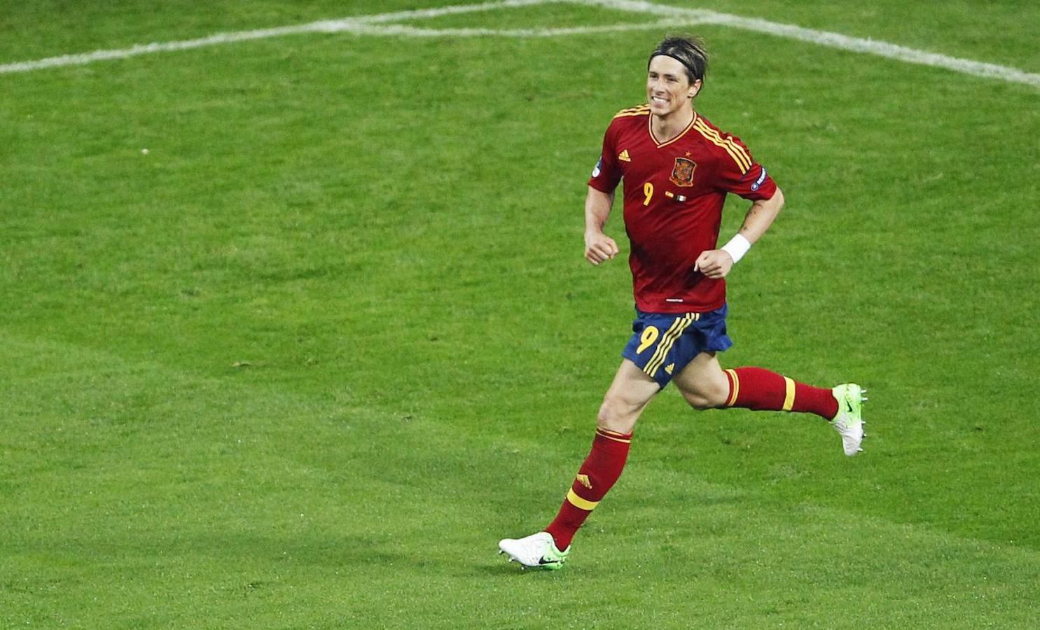 Cuatro años después de hacerlo contra Alemania, Torres volvió a marcar en una final de la Eurocopa. Esta vez ante Italia. 