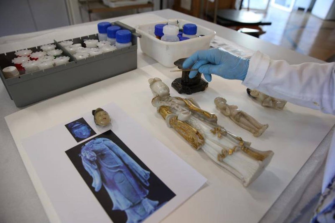 Figuras chinas del Museo Nacional de Artes Decorativas. Venían en expediciones sufragadas por la Corona de España.