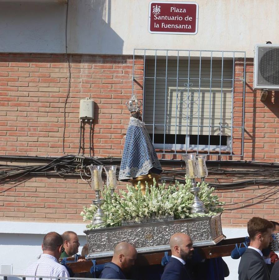 La visita de la Virgen de la Fuensanta a los templos de Córdoba, en imágenes