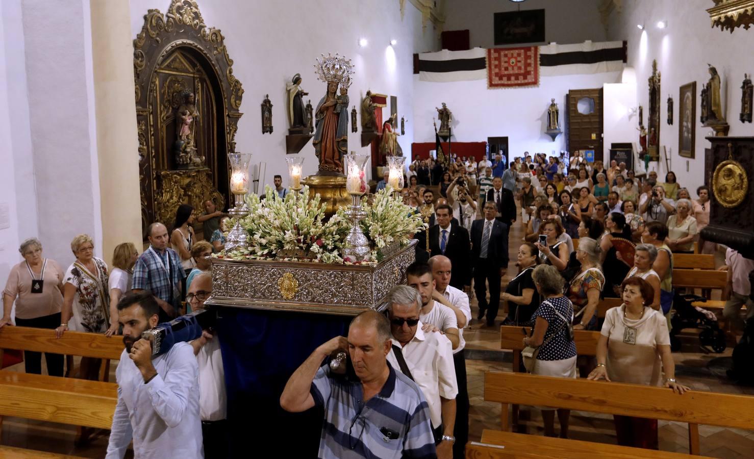 El traslado de la Fuensanta al Carmen de Puerta Nueva, en imágenes