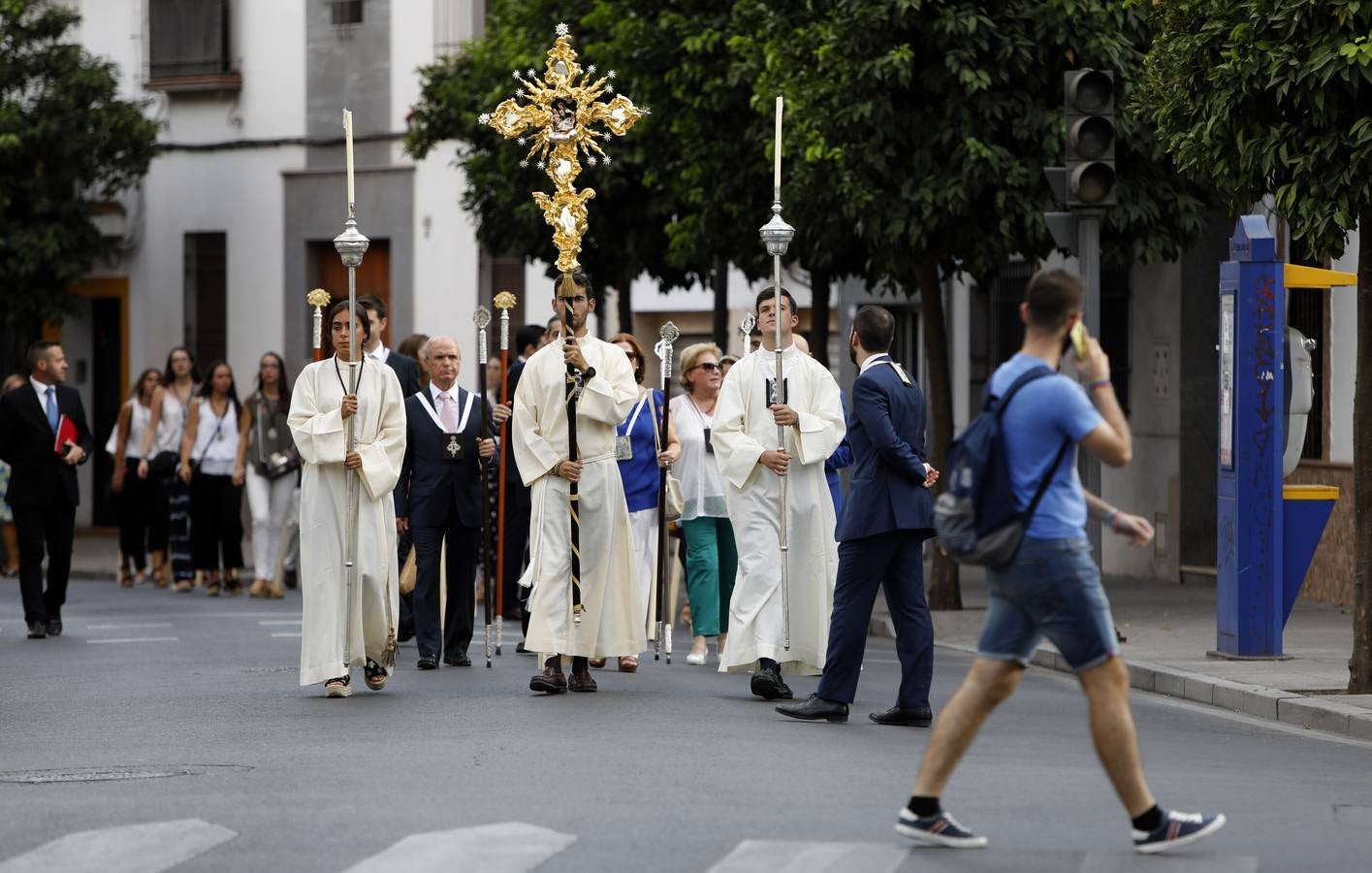 El encuentro de la Virgen de la Fuensanta con San Rafael, en imágenes