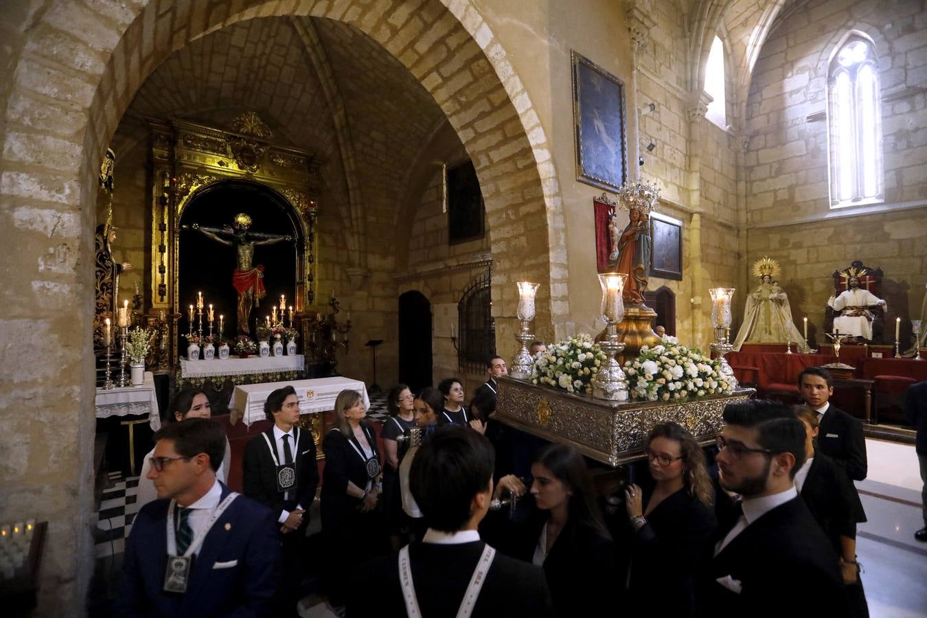 El encuentro de la Virgen de la Fuensanta con San Rafael, en imágenes