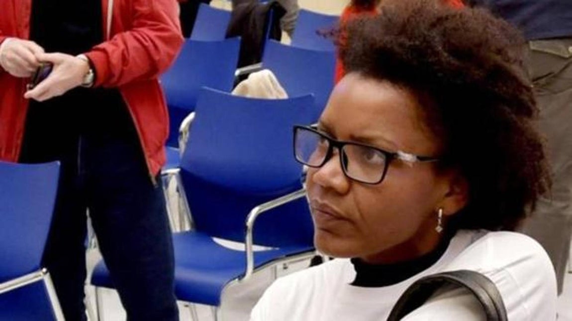 La presunta asesina de Gabriel, durante un acto organizado por sus padres para localizar al pequeño. 