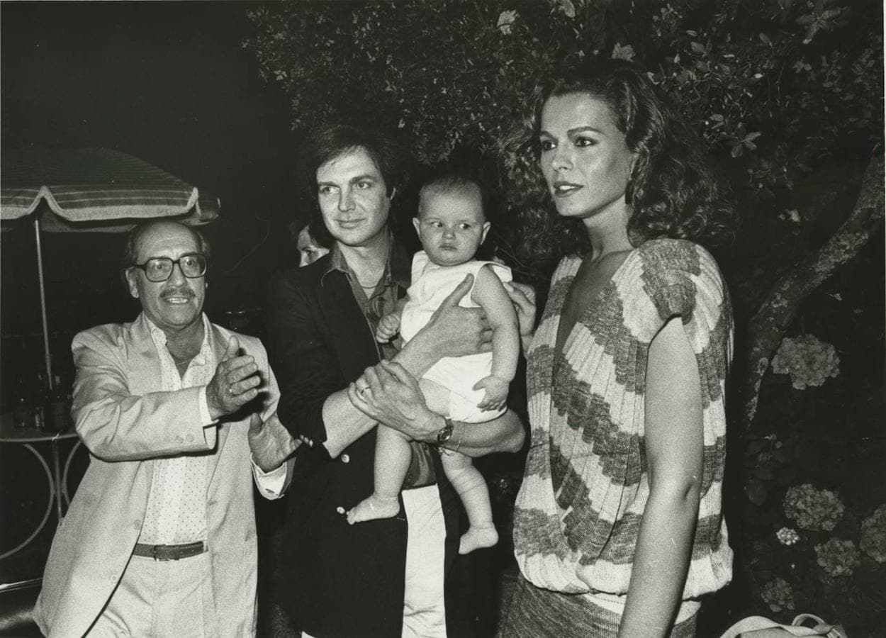 1984: José Luis López Vázquez, Camilo Sesto y Bibi Andersen. 