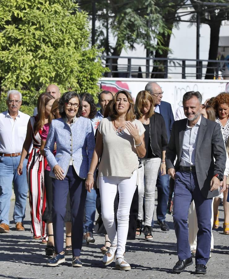 Las primeras imágenes de Susana Díaz tras anunciar su embarazo