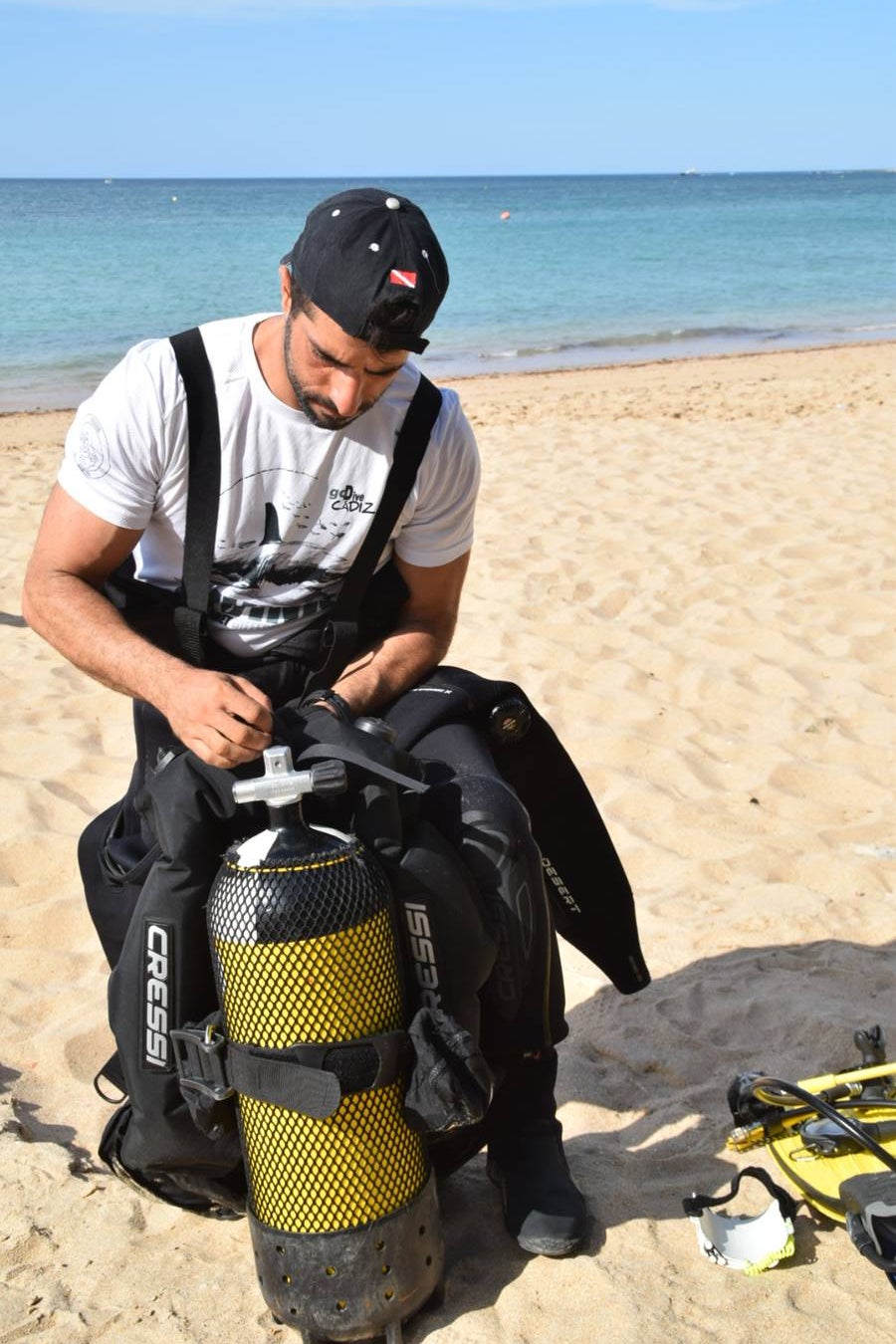En Fotos, la búsqueda del desaparecido en los Caños de Meca