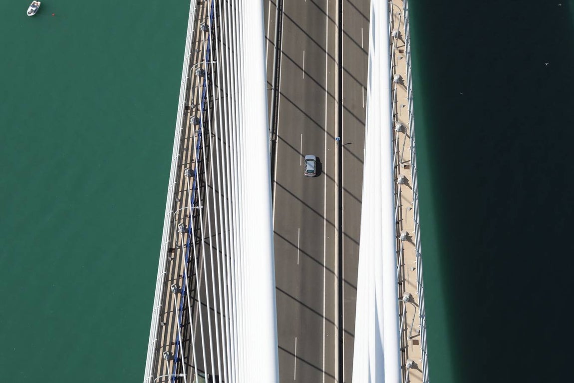 El segundo puente de Cádiz cumple este martes cuatro años de su inauguración