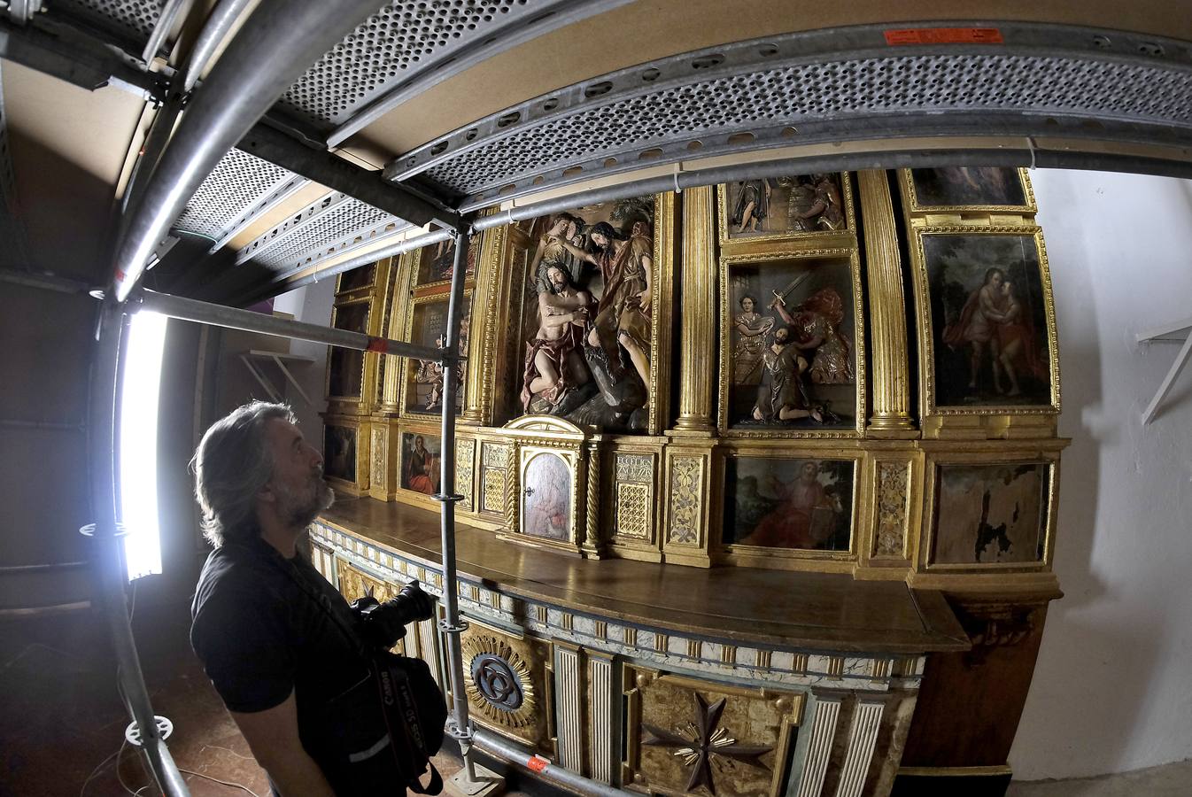 Vuelta a la vida del retablo de San Juan Bautista de la iglesia de la Anunciación