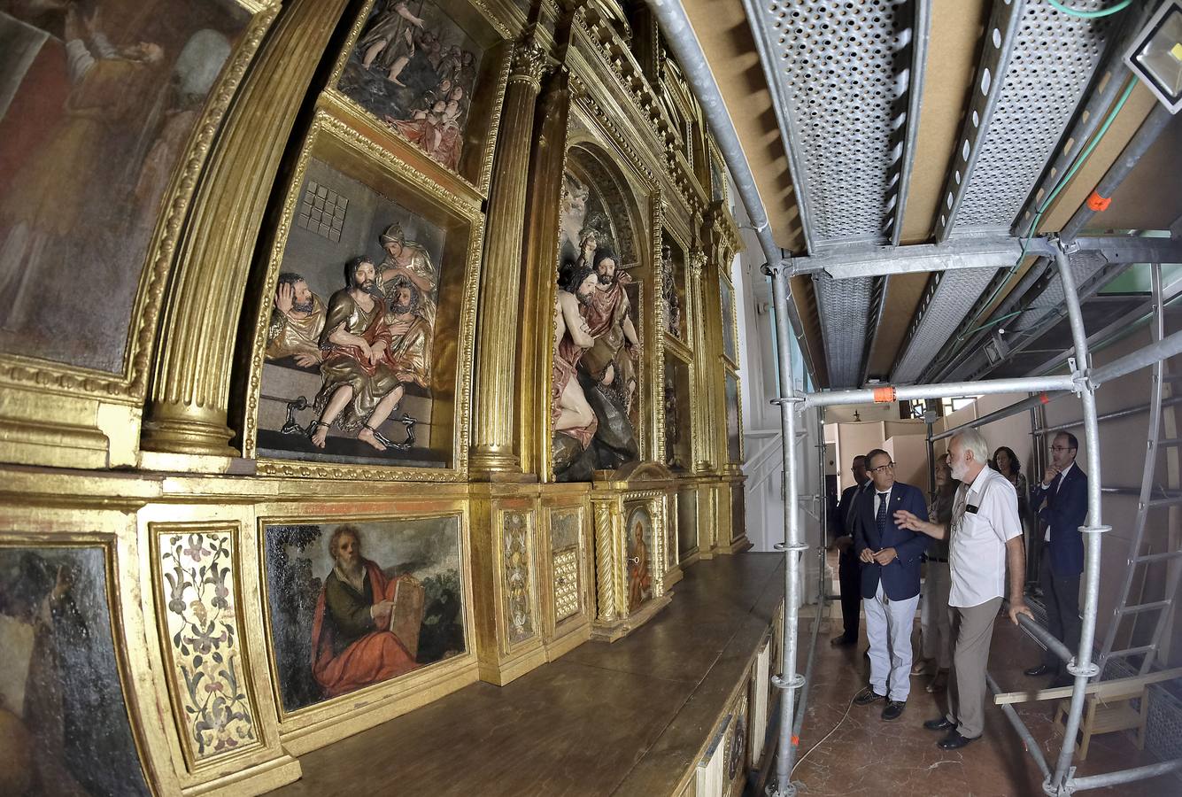 Vuelta a la vida del retablo de San Juan Bautista de la iglesia de la Anunciación