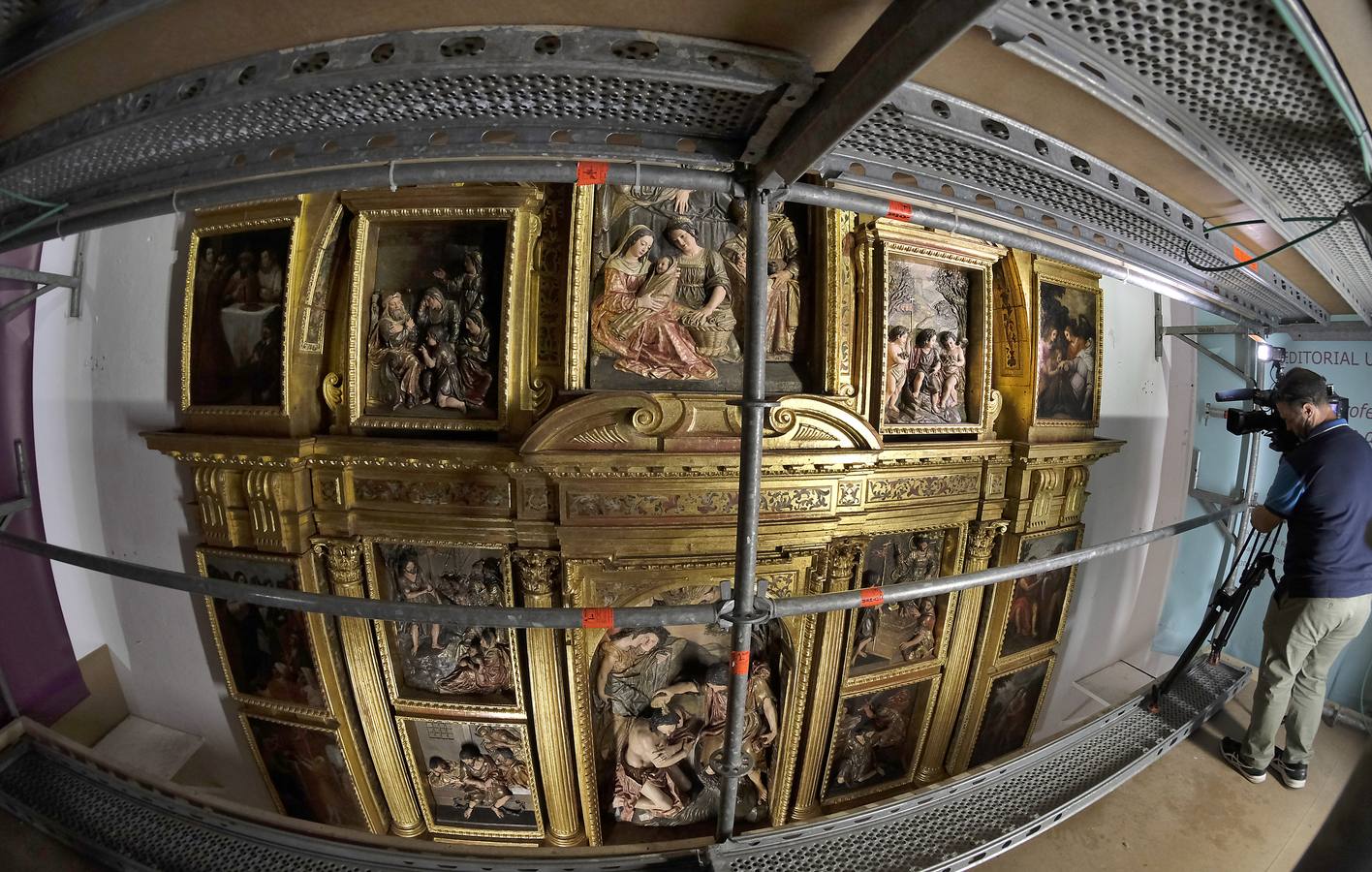 Vuelta a la vida del retablo de San Juan Bautista de la iglesia de la Anunciación