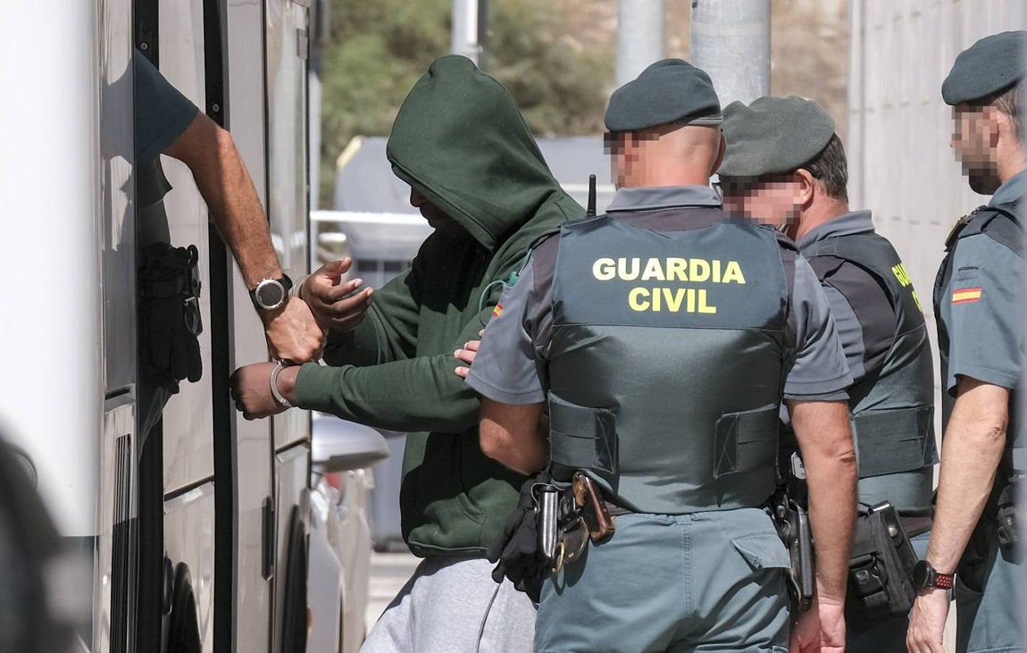 FOTOS: Los detenidos por el ajuste de cuentas de Chipiona, ante la Justicia