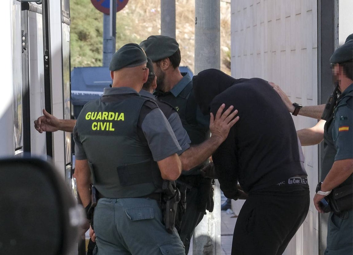 FOTOS: Los detenidos por el ajuste de cuentas de Chipiona, ante la Justicia