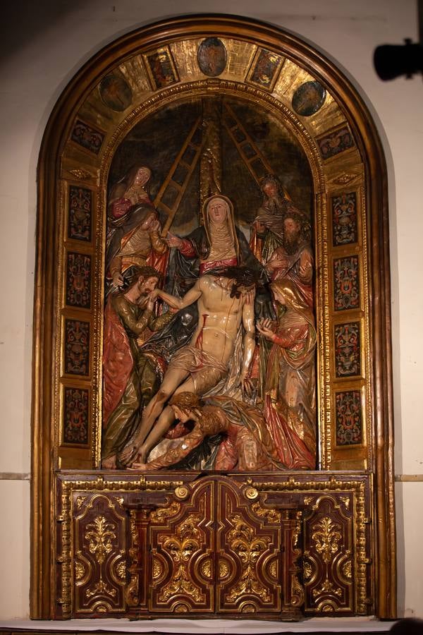 El retablo de Ocampo de San Vicente luce tras la restauración