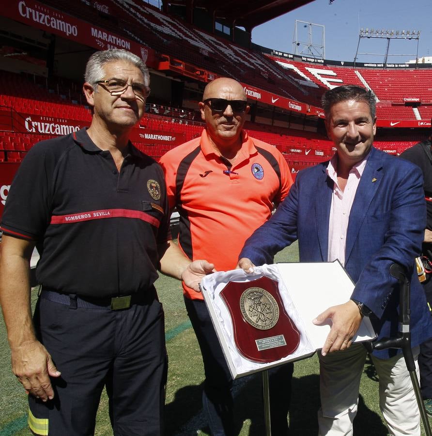 El Sánchez-Pizjuán, escenario de prueba de un rescate en el marco de la Rescue Great Day