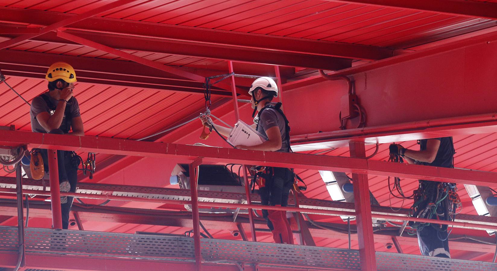 El Sánchez-Pizjuán, escenario de prueba de un rescate en el marco de la Rescue Great Day