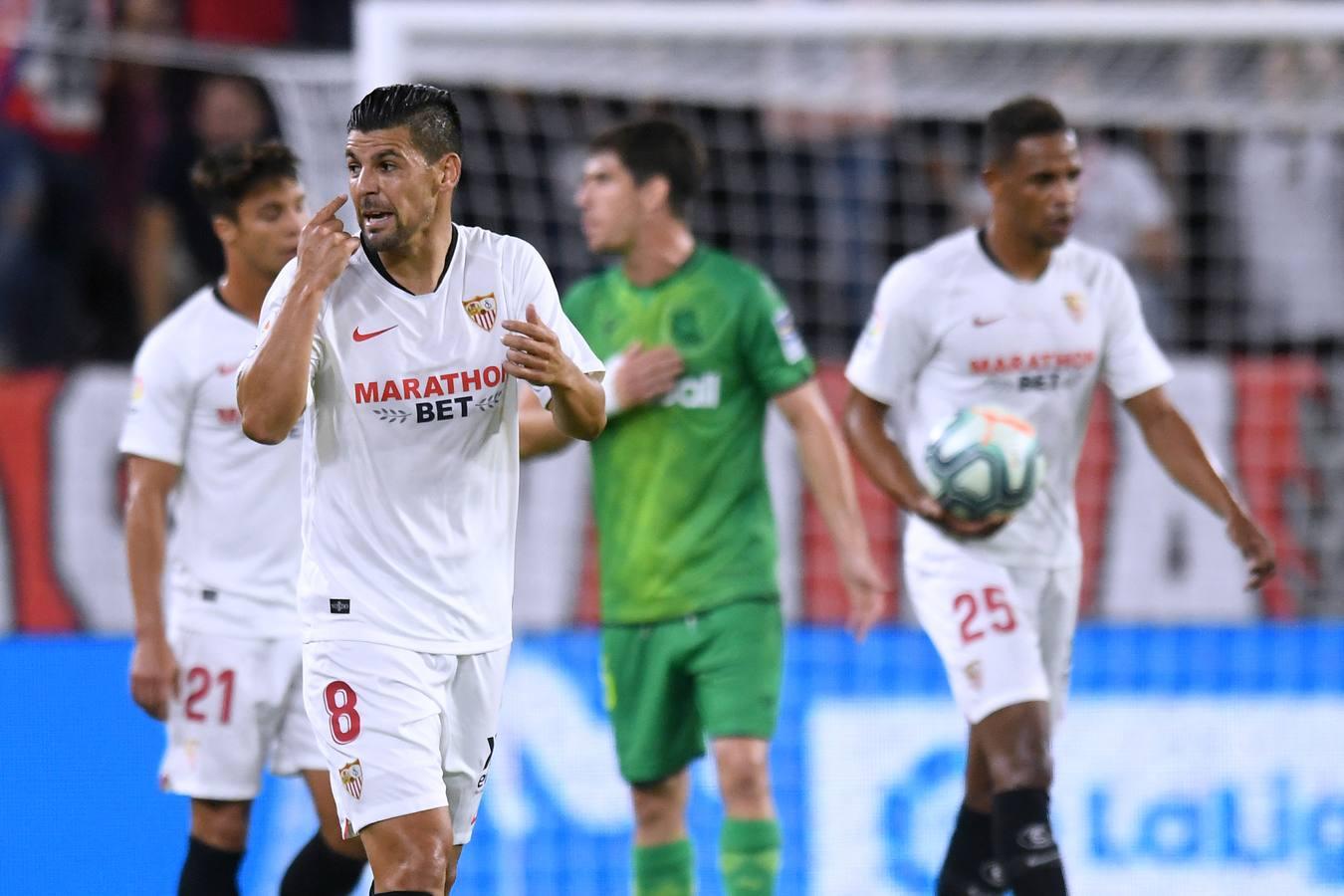 En imágenes, la victoria del Sevilla FC ante la Real Sociedad