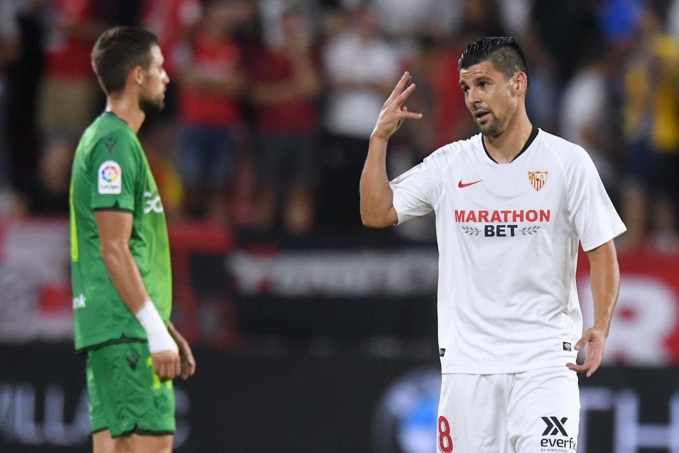 En imágenes, la victoria del Sevilla FC ante la Real Sociedad