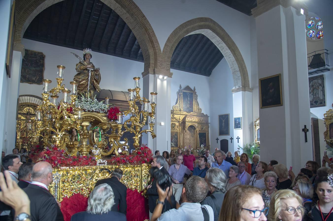 Santa Lucía volvió a salir desde Santa Catalina