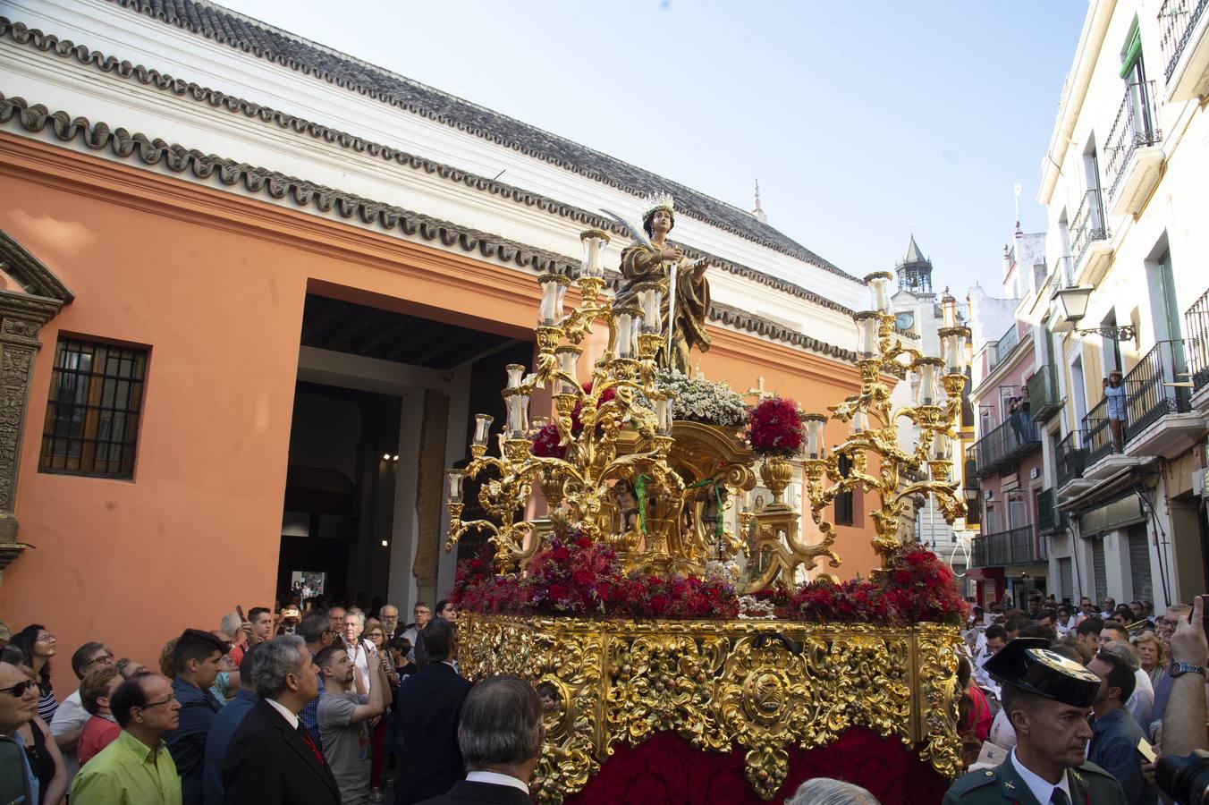 Santa Lucía volvió a salir desde Santa Catalina