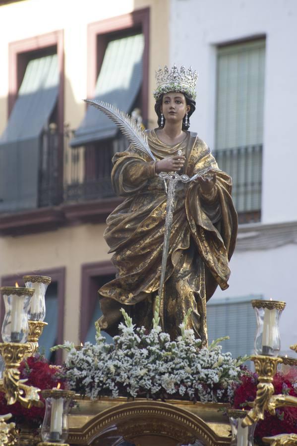 Santa Lucía volvió a salir desde Santa Catalina