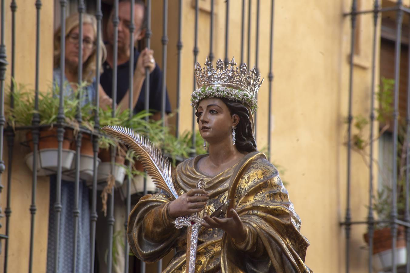 Santa Lucía volvió a salir desde Santa Catalina