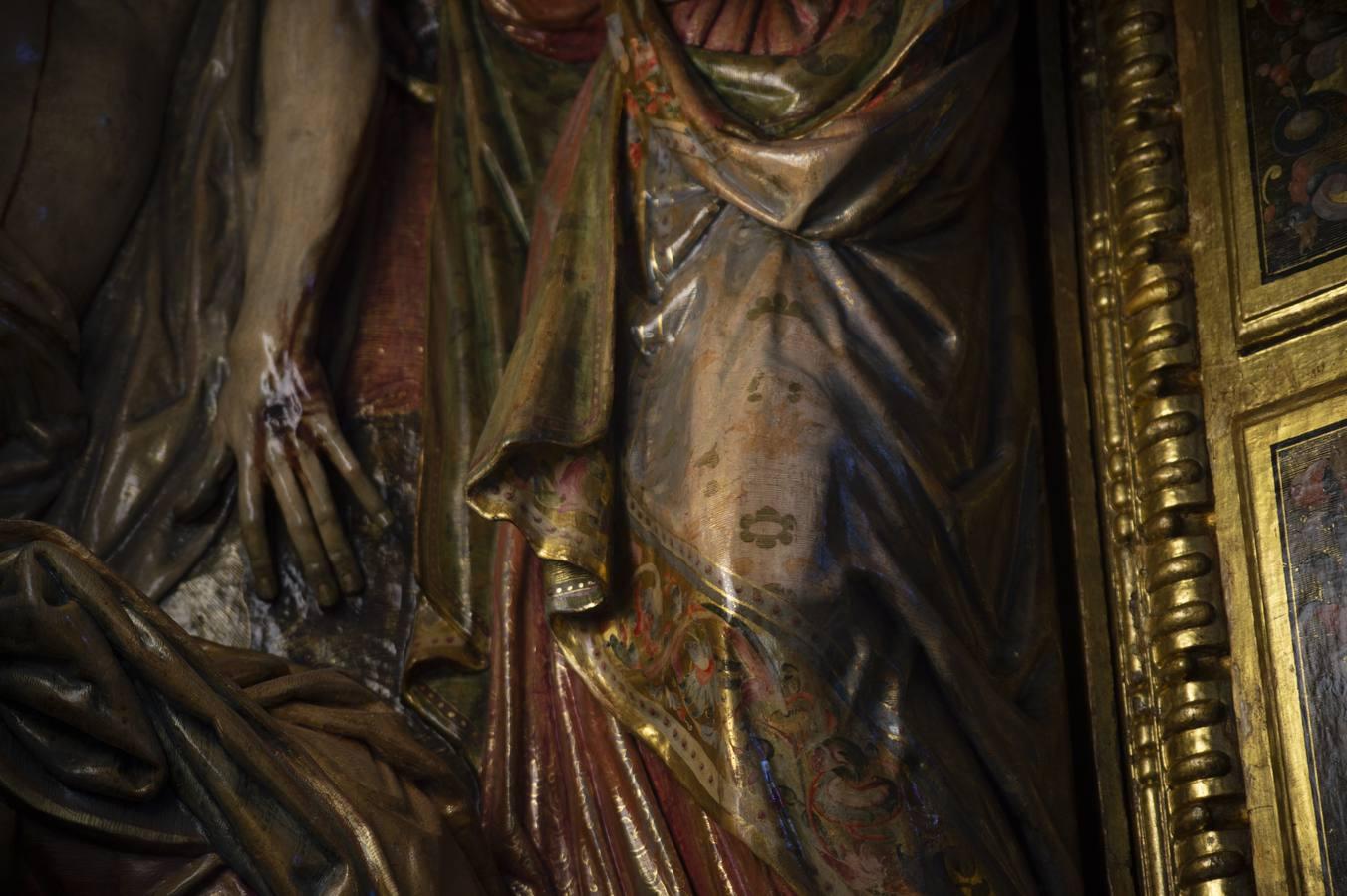 Los detalles de la restauración del retablo de los Ponce de León