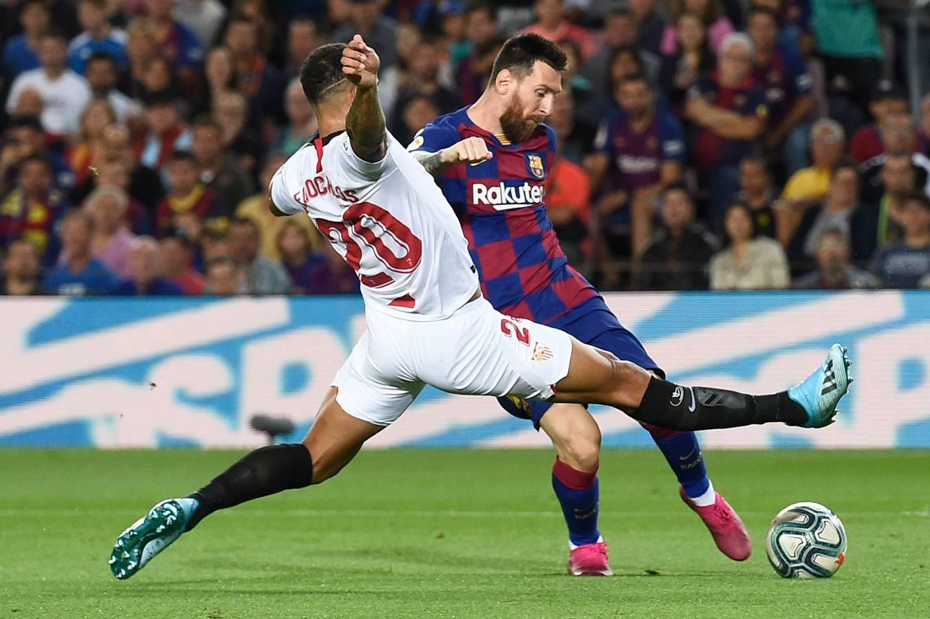 En imágenes, la derrota (4-0) del Sevilla ante el Barcelona