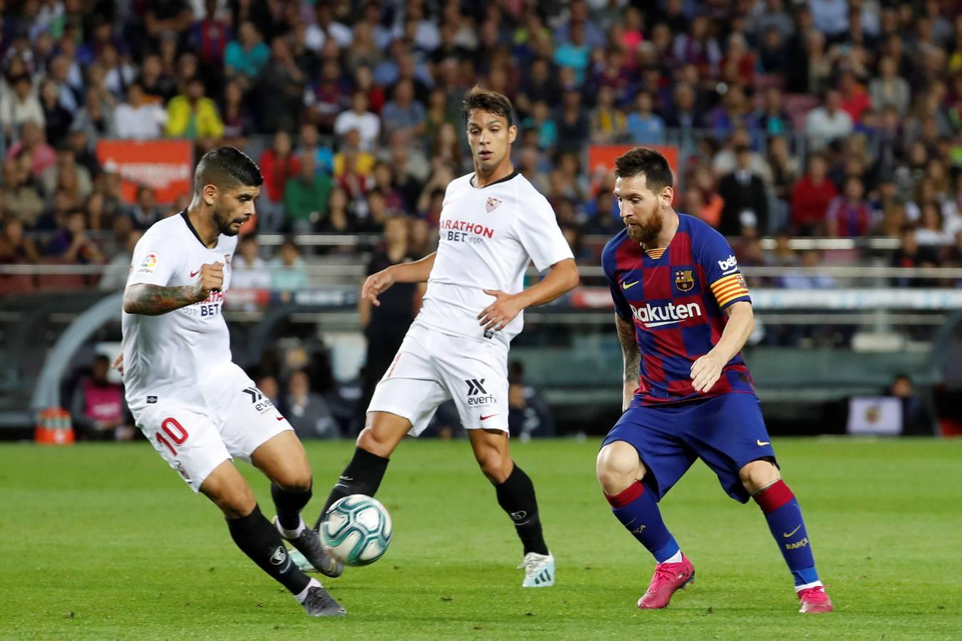 En imágenes, la derrota (4-0) del Sevilla ante el Barcelona