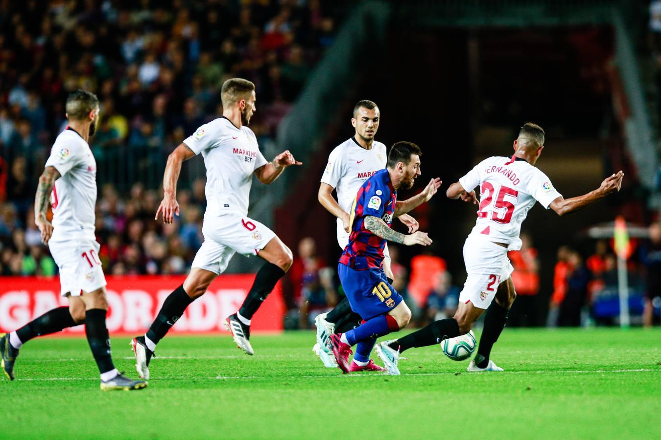 En imágenes, la derrota (4-0) del Sevilla ante el Barcelona