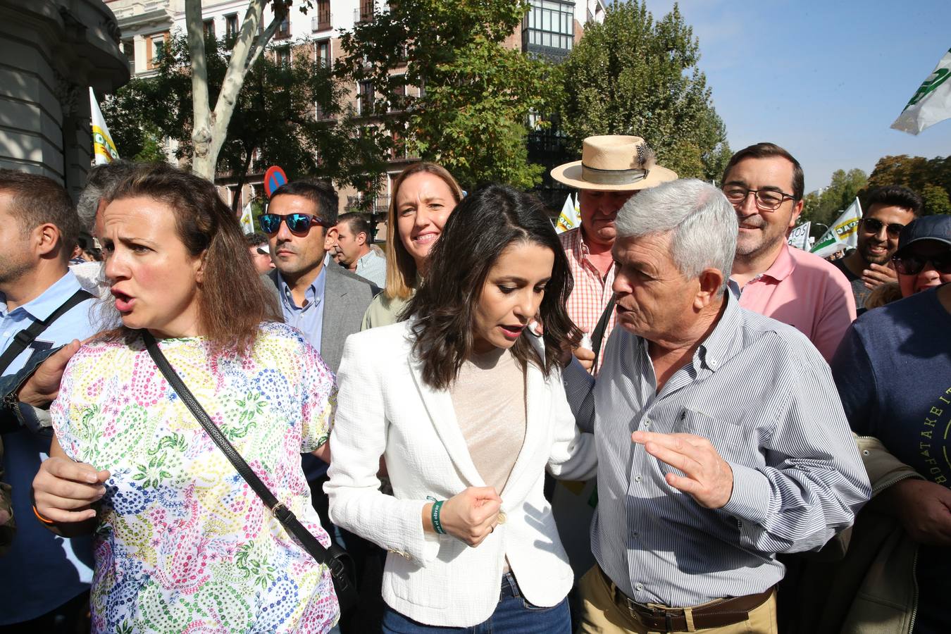 La manifestación de olivareros en Madrid, en imágenes