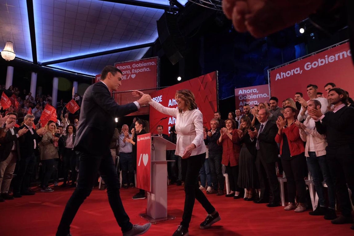 Fotos: Pedro Sánchez y Susana Díaz en Cádiz
